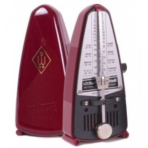 Wittner Taktell 834 Piccolo metronom mechaniczny, bordowy