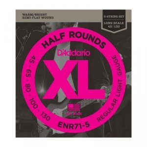 D'Addario ENR71-5 - Half Rounds 5-String 45-130