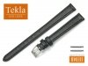 Pasek do zegarka skórzany 12 mm XL TEKLA PT69 czarny