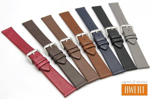 PACIFIC 22 mm pasek skórzany W86 czarny