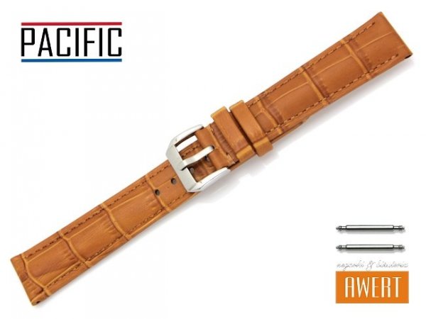 PACIFIC 18 mm pasek skórzany W06 brązowy W06-5S-18