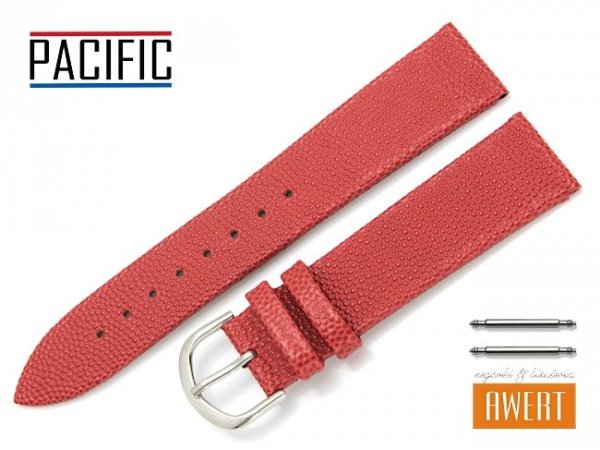 PACIFIC 20 mm pasek skórzany W42 czerwony W42L-4S-20