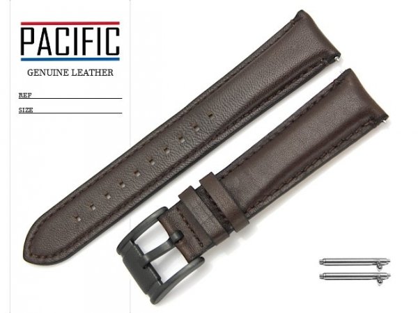 PACIFIC 20 mm pasek skórzany W56 brązowy W56-6S-20