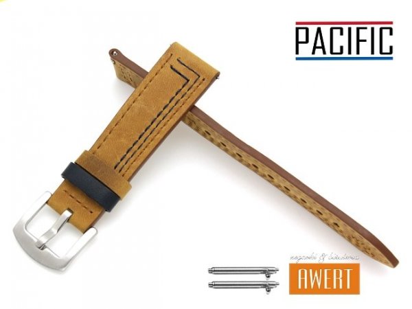 PACIFIC 20 mm pasek skórzany W73 brązowy W73-5BL-20