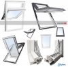 Dachfenster Skyfens Supro Triple Termo Schwingfenster Kunststoff - Profil PVC Weiß Uw= 1,1 Dachschwingfenster 3-fach Verglasung 7043 8019 RAL Boden-Griff 