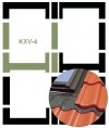 Eindeckrahmen Fakro KXV-4 Modul für die Kombination übereinander www.house-4u.eu