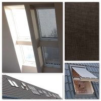 OKPOL Hitzeschutz-Markise AMW Außenzubehör Markise Anti-Hitze-Markise für OKPOL Dachfenster [interne montage Okpol AMW] 