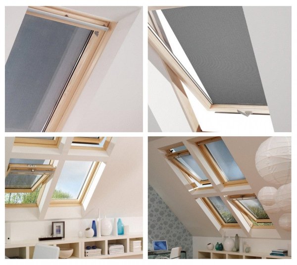 Anti-Hitze-Markise MUR / MUA Contrio Hitzeschutz-Markise für VELUX Dachfenster aussen Uni Schwarz 5060 _ house-4u.de