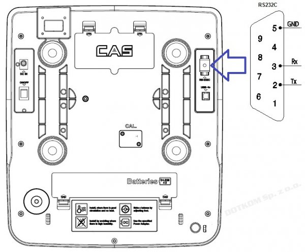 Waga CAS PR-II (PR-2) 15B RS232