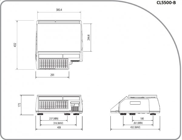 Waga etykietująca CAS CL5500B