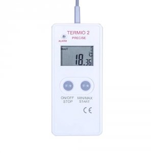 Rejestrator temperatury laboratoryjny TERMIO-2 precyzyjny data logger termometr Pt1000 sonda zanurzeniowa
