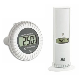 TFA 30.3310 czujnik temperatury i wilgotności bezprzewodowy z czujnikiem basenowym temperatury wody do WeatherHub Smart Home - OUTLET