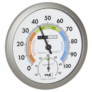 TFA 45.2042.50 termohigrometr tradycyjny czujnik temperatury i wilgotności mechaniczny włókna syntetyczne 120 mm