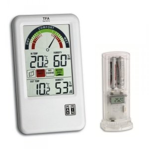 TFA 30.3045.IT BEL-AIR termohigrometr bezprzewodowy z czujnikiem zewnętrznym kontroler klimatu pomieszczeń - OUTLET