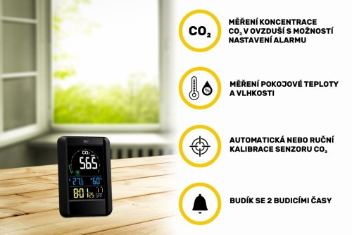 Airbi CO2AIR – miernik jakości powietrza z pomiarem CO2, temperatury i wilgotności