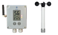Navis W210/WS miernik prędkości wiatru bezprzewodowy anemometr mechaniczny wyjście przekaźnikowe alarm dźwiękowy i wizualny