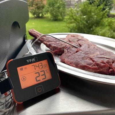 TFA 14.1514.10 BBQ – termometr kuchenny elektroniczny – 2 sondy, współpraca z TFA VIEW
