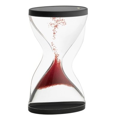 TFA 18.6004.05 CONTRA klepsydra nowoczesna pleksiglas z piaskiem przesypującym się do góry