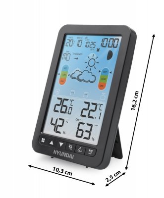 Hyundai WS 2420 – stacja meteorologiczna bezprzewodowa z czujnikiem i DCF