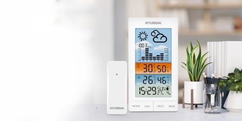 Hyundai WS 2050 – stacja meteorologiczna bezprzewodowa z czujnikiem i barometrem