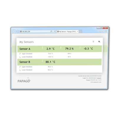 Papouch zestaw pomiarowy METEO WiFi EDSP z anemometrem i modułem przeciwprzepięciowym internetowy wieloparametrowy Modbus TCP