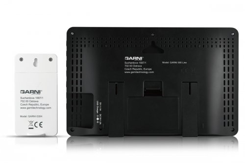  Garni 580 LINE stacja pogody domowa bezprzewodowa z trzema czujnikami zewnętrznymi