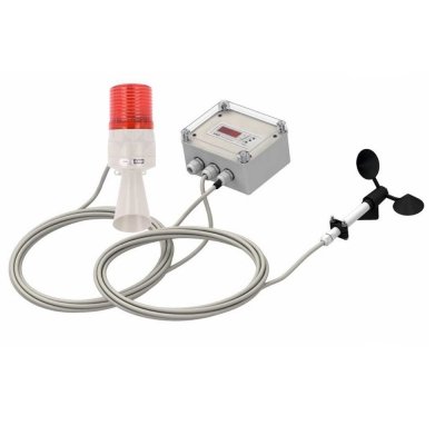 A-Ster A-144-R wiatromierz sygnalizacyjny anemometr rejestrator wiatru alarmowy