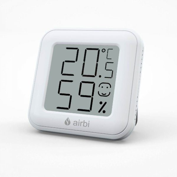  Airbi SMILE Termohigrometr domowy monitor klimatu pomieszczeń elektroniczny wewnętrzny
