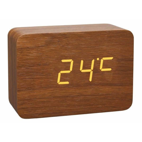 TFA 60.2549.01 CLOCCO  budzik biurkowy zegar elektroniczny sterowany radiowo z czujnikiem temperatury