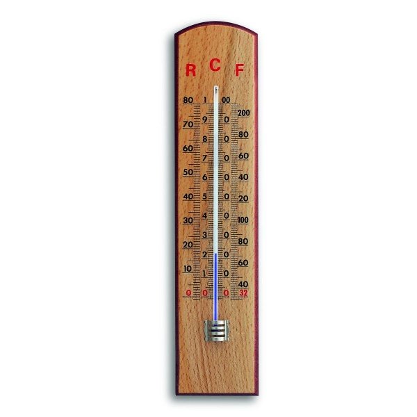 TFA 12.1007 termometr pokojowy cieczowy szkolny ścienny 25 cm 3 skale termometryczne 