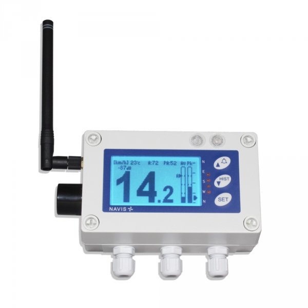 Navis W410XL rejestrator prędkości wiatru sygnalizacyjny bezprzewodowy wyjście przekaźnikowe moduł on-line WiFi moduł Bluetooth 
