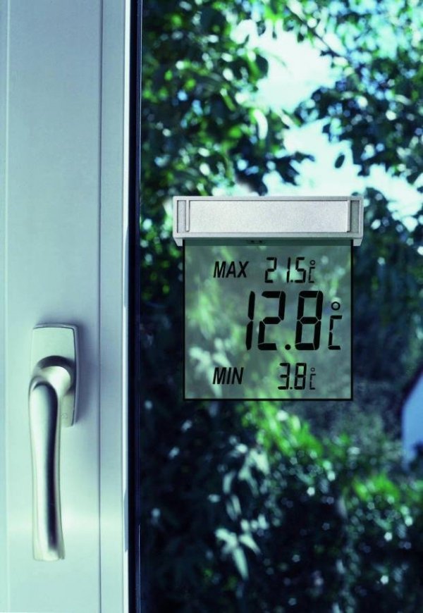 TFA 30.1025 VISION termometr okienny nowoczesny elektroniczny - ZE ZWROTU