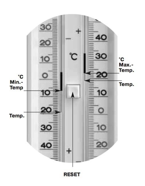 Termometr zewnętrzny TFA 10.3014.02 cieczowy ekstremalny min / max REKLAMOWY