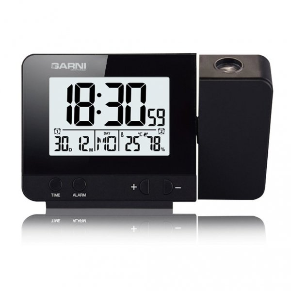 Garni 140 budzik elektroniczny z projektorem i czujnikiem temperatury - ZE ZWROTU