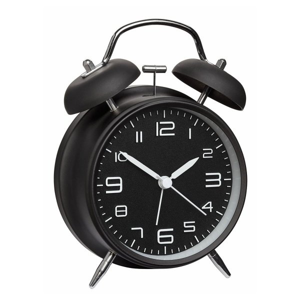 TFA 60.1025.01 budzik biurkowy zegarek wskazówkowy płynąca wskazówka