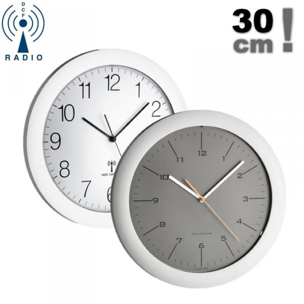 TFA 60.3512 zegar ścienny wskazówkowy sterowany radiowo płynąca wskazówka 30 cm