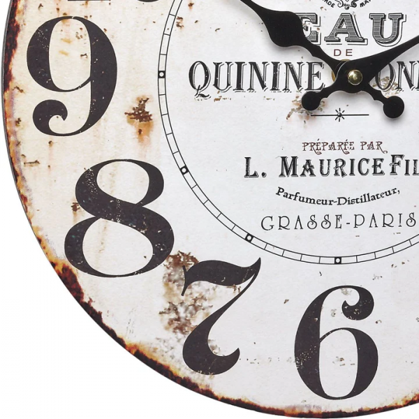 TFA 60.3045.10 zegar ścienny wskazówkowy vintage design średnica 33 cm