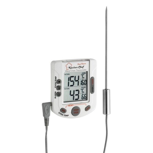 TFA 14.1503 KÜCHEN-CHEF DUO-THERM termometr kuchenny elektroniczny z sondą szpilkową 2 w 1 temperatura piekarnika i mięsa