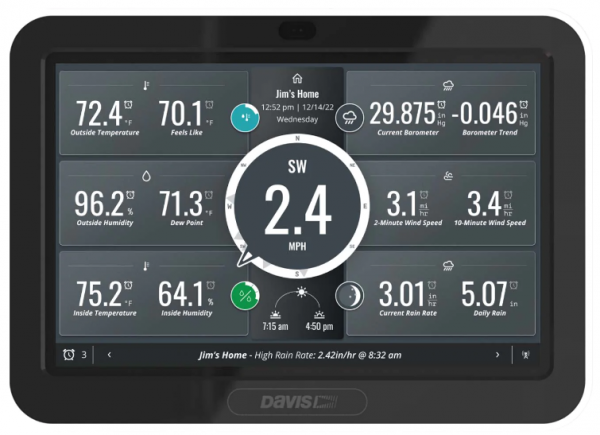 Davis 6313 WeatherLink Console dotykowa konsola odbiorcza z modułem on-line WiFi