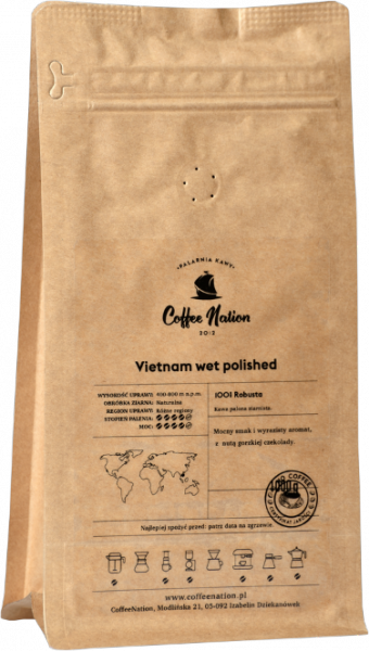 VIETNAM Wet Polished  -100% Robusta 500g