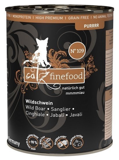 Catz Finefood Purrrr N.109 Dzik puszka 400g