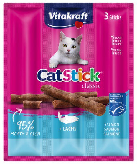 Vitakraft Cat Stick Mini Łosoś i Pstrąg 18g [18201]