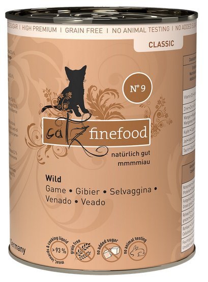 Catz Finefood N.09 Dziczyzna puszka 400g