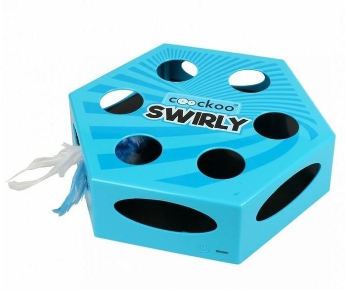 COOCKOO Zabawka dla kota Swirly niebieska 20,4x6,8x23cm