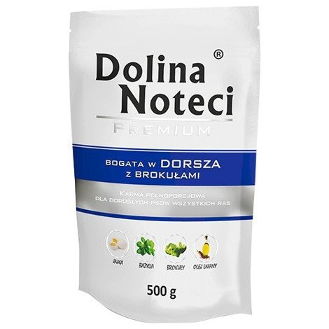 Dolina Noteci Premium Pies Dorsz z brokułami saszetka 500g