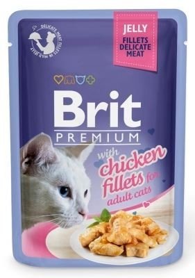 Brit Premium Cat Fileciki z kurczaka w galaretce saszetka 85g