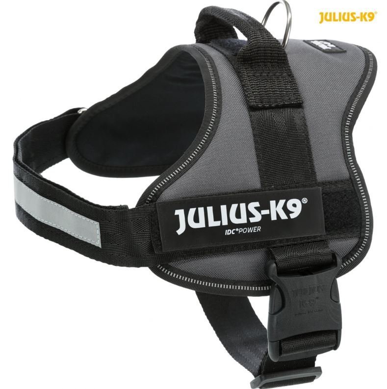 TRIXIE Julius-K9 Szelki dla psa antracyt 0/M–L: 58–76cm/40mm TX-150316