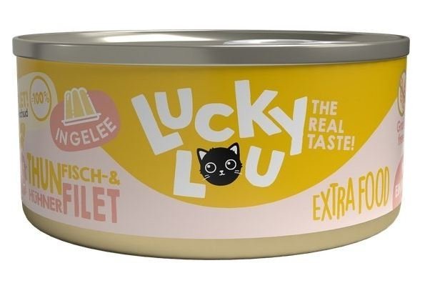 Lucky Lou Extrafood Tuńczyk &amp; Kurczak w galaretce puszka 70g