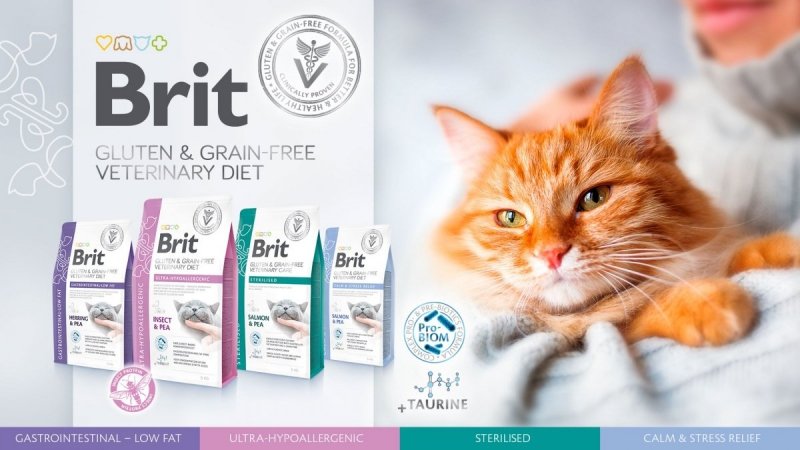 Brit Veterinary Diet Cat Gluten &amp; Grain-free Calm Stress Relief 2kg