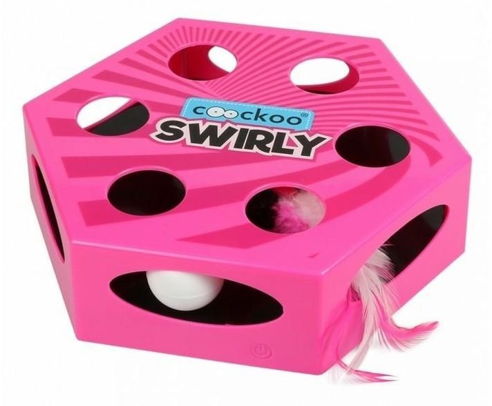 COOCKOO Zabawka dla kota Swirly różowa 20,4x6,8x23cm